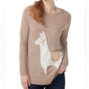 LC Lauren Conrad Tan/Brown Llama Sweater. Size M. Long.